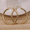 Bohemian Style Delicate Hoop Earrings - 14K Gold Plated CopperJewelry for Women - Perfect for Daily Wear and Christmas Gifts
