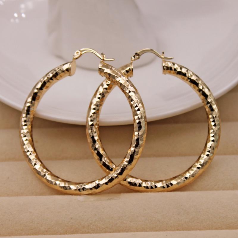 Bohemian Style Delicate Hoop Earrings - 14K Gold Plated CopperJewelry for Women - Perfect for Daily Wear and Christmas Gifts