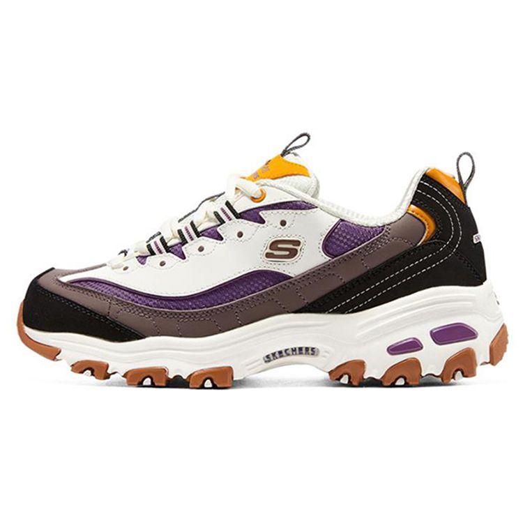 Skechers DLites 1.0 Mesh Leather Synthetic Casual Sports Comfortable Shock Absorbing Wear Resistant Low Top Lifestyle Shoes 66666179-NTMT 35