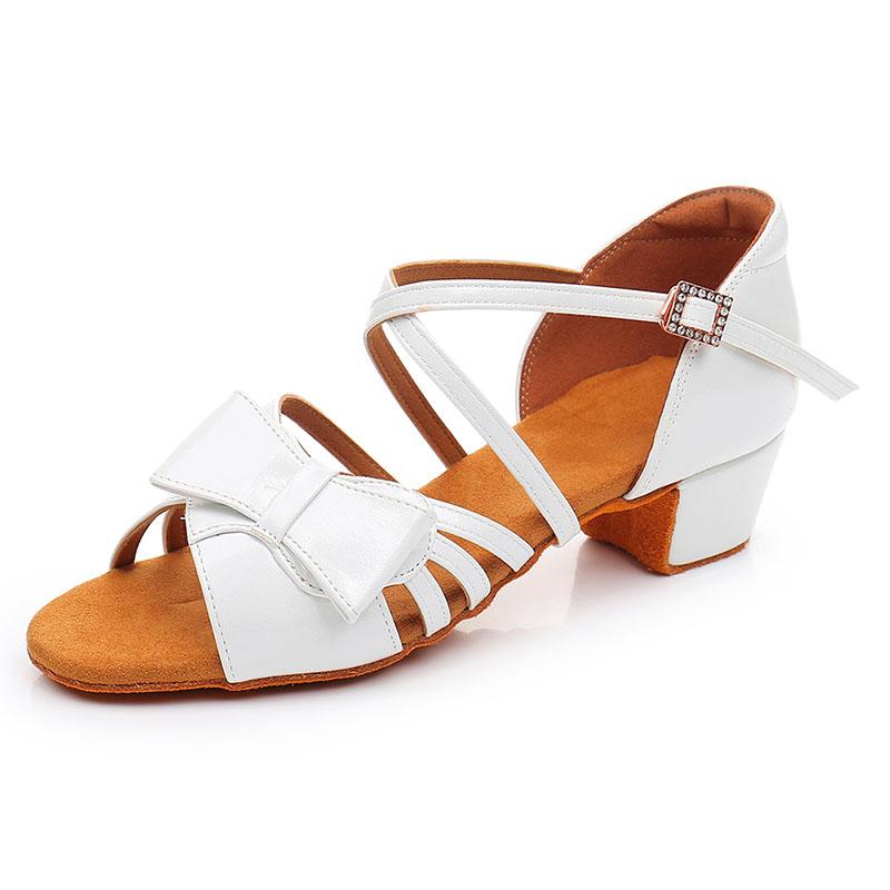 

Latin Dance Shoes Indoor Practice Shoes Princess Salsa Shoes Ladies Soft-soled Sandals 30 белый