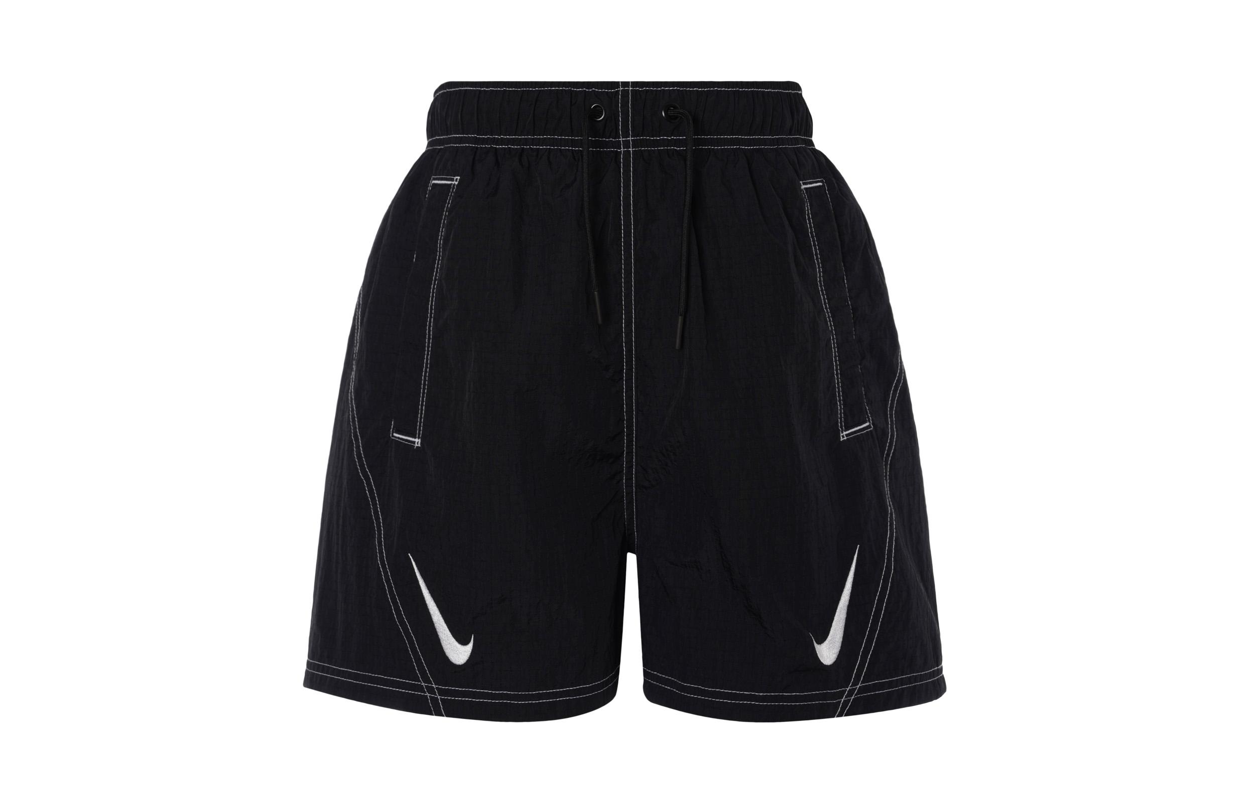 Nike Sports Shorts Women s Black Moderate Woven Shorts DR6206-010 XS