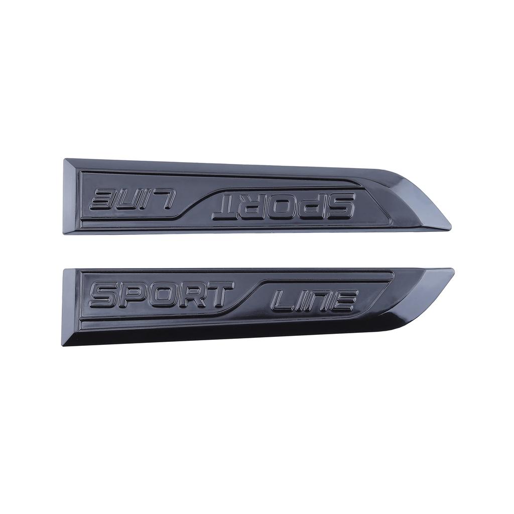 2pcs3D Metal Sport Line Badge Stickers Car Tool Emblem Decal for Changan V7 Alsvin Toyota Corolla 2009 2019 Honda Accord
