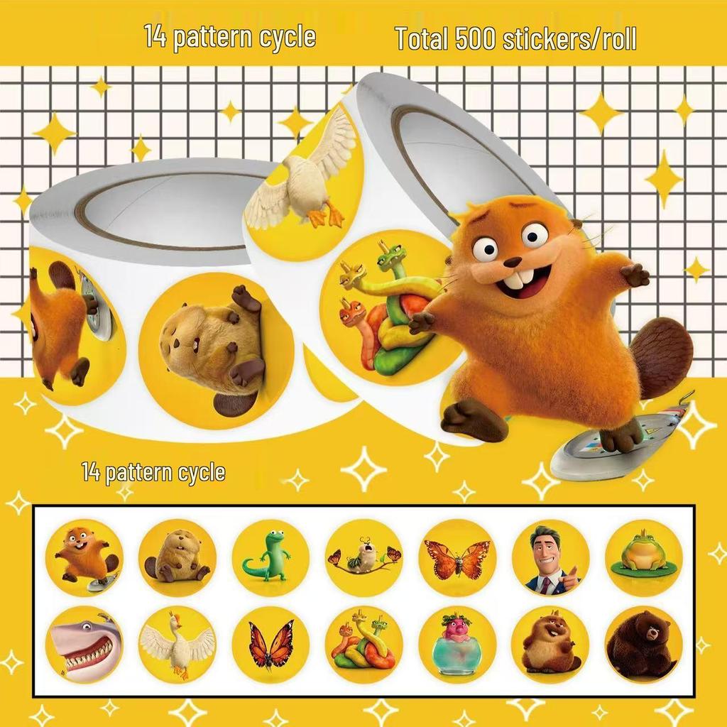 500 Classic Mountain & Sea Roll Stickers: Creative Sand Painting Cartoon for Fun DIY Journals