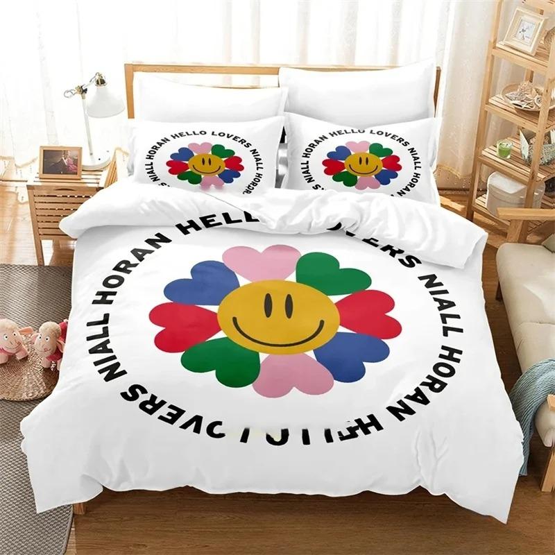3D Print Niall Horan Bedding Set,Duvet Cover Comforter Bed Set Quilt Cover Pillowcase,King Queen Twin Size Boys Girls Adults