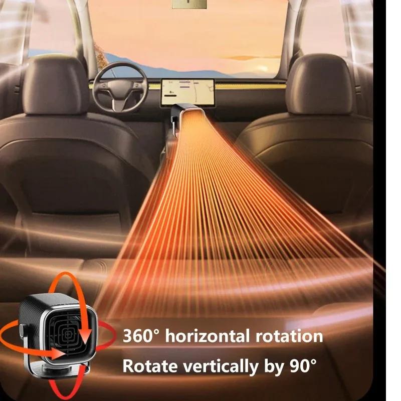 12V/24V Car-Mounted Heater High-Power Portable Suitable For Car And Home Use Quickly Heats And Defogs The Car Windshield