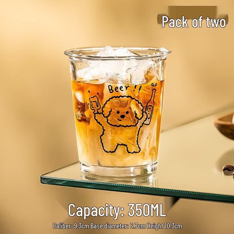Yuluo Cute Puppy Ins-style Glass Cup