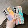 Electroplating Laser Flowers Suitable for Samsung S25 Ultra Mobile Phone Case Anti Fall S24PLUS Matte A56 Hard Shell