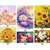 Full Embroidery Beaded Flower 9CT DIY Beadwork Kit for Living Room Home Decor