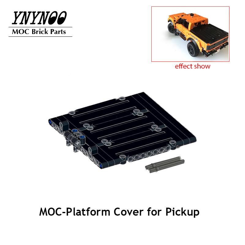 Fit for Pickups F-150 Raptor 42126 Bricks Set Car MOC Trailer Hitch Crane Platform Cover Modified Building Blocks DIY Toys Gifts