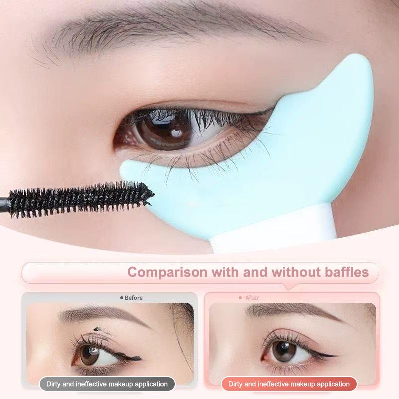 5 Stück Eyeliner Vorlage Augen Make-up Werkzeug Mascara Silikon Pinsel Augen Make-up Hilfe Schild Applikator Multifunktionaler Wimpernstopper