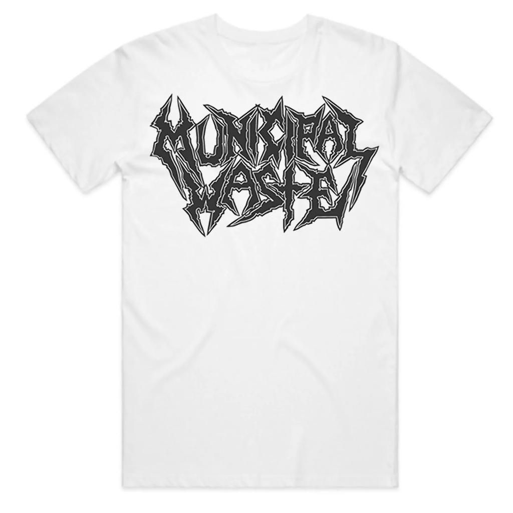 Municipal Waste Band Graphic Cotton Tshirt Unisex Unisex Women Short Sleeve Vintage Brand Retro Tee Streetwear Unisex