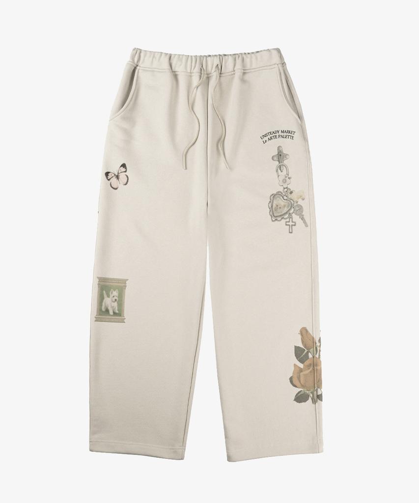 Eonseutedimakes Souvenir Sweatpants Sand Beige