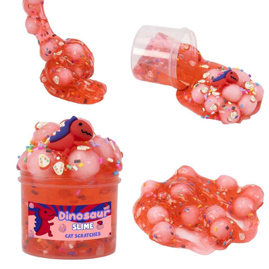 Festive Jelly Cube Crunchy Crystal Slime Kit, Soft Non-Sticky Stretchy Sludge, Ideal for Holiday Party & Festival Gifts