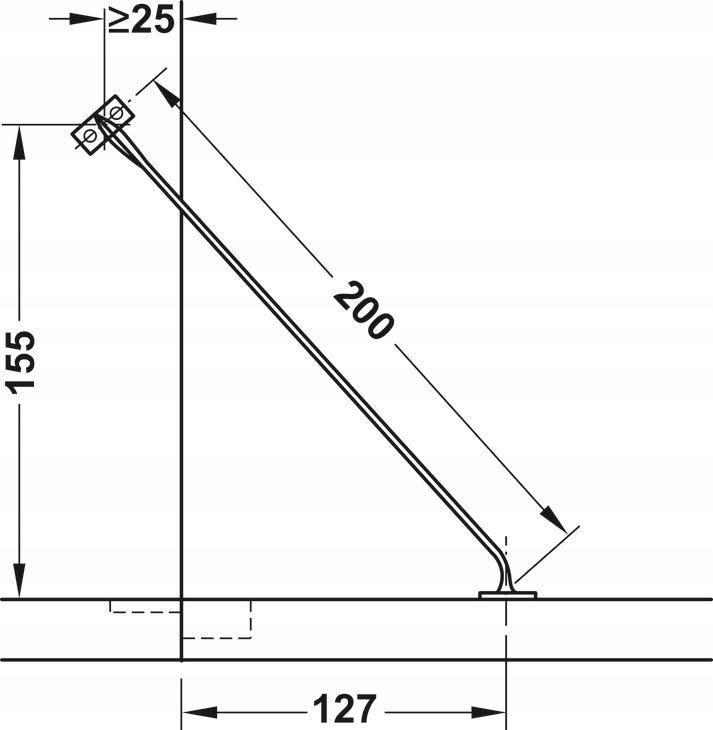 Opening limiter | White | 4 pcs