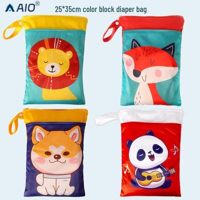 New 25x35 Dual-Use Waterproof Diaper Bag with Double Zipper