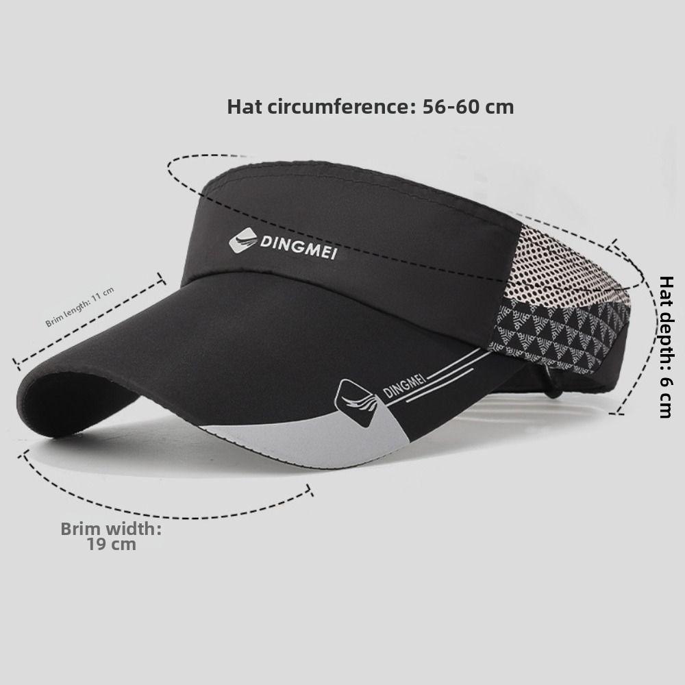 Breathable Sports Visor Empty Top Tennis Hat Summer Sun Hat  Running
