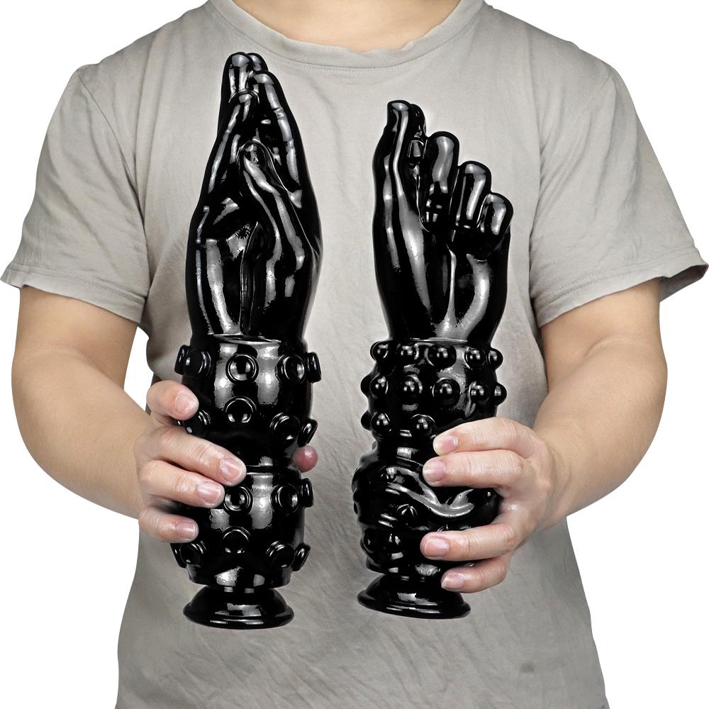 Large Penis Fist Huge Dildo Suction Big Hand Anal Stuffed G-spot Butt Plug Masturbate Anal Plug Sex Toys For Men Women