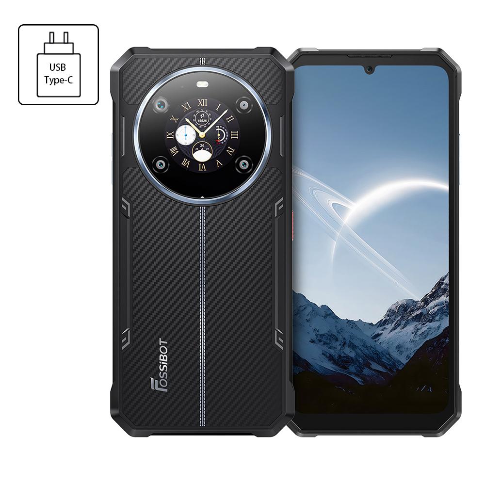 FOSSiBOT F109S Rugged Smartphone, Android 15, 6+256GB, 10600mAh Battery, 50MP Camera, NFC - EU Plug