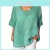Damen Sommer Fledermaus Kurzarm Bluse Elegant Lässig Locker Oberteil für Jeden Anlass