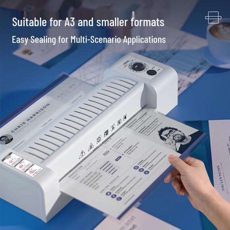 deli A3/A4 Automatic Hot & Cold Laminator CN plug (adapter included)