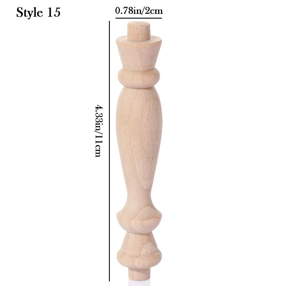 European Multi Styles Solid Wood Carved Furniture Foot Legs Cabinet Seat Feets Vintage Home Decoration Crafts Accessories