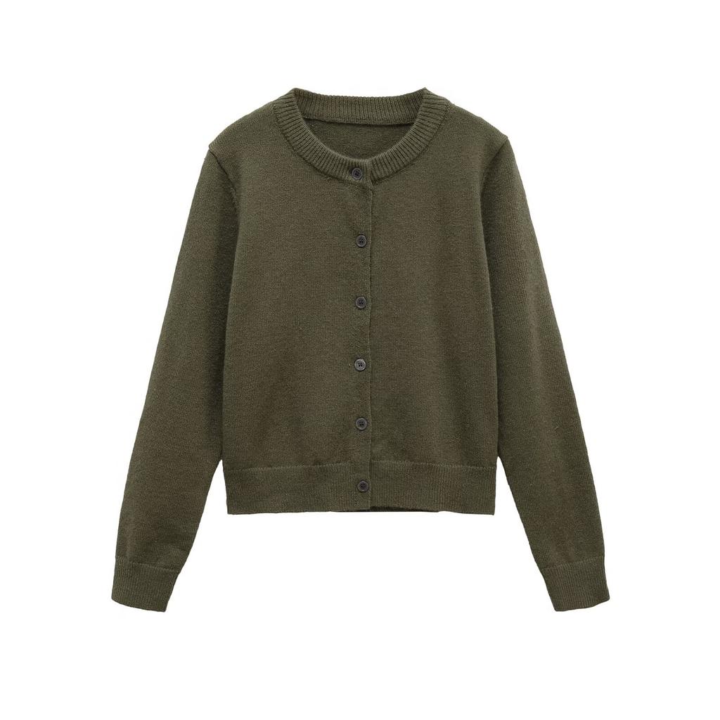 European and American style, new women's clothing, foreign style, fashionable crew neck wool blended jacket 6771104