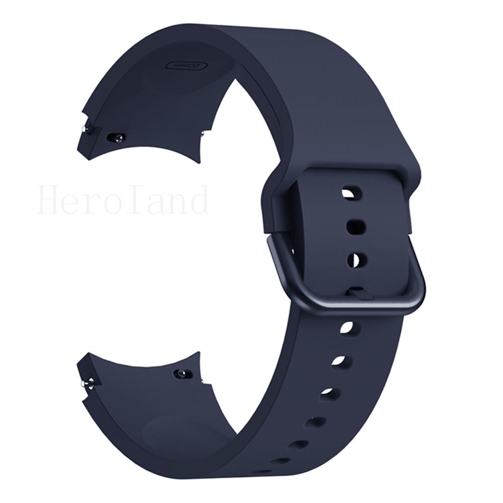 2in1 Strap For Samsung Galaxy Watch FE 6 5 4 40MM Smart Wristband 20mm WatchBand Silicone Bracelet belt Transparent Band&case