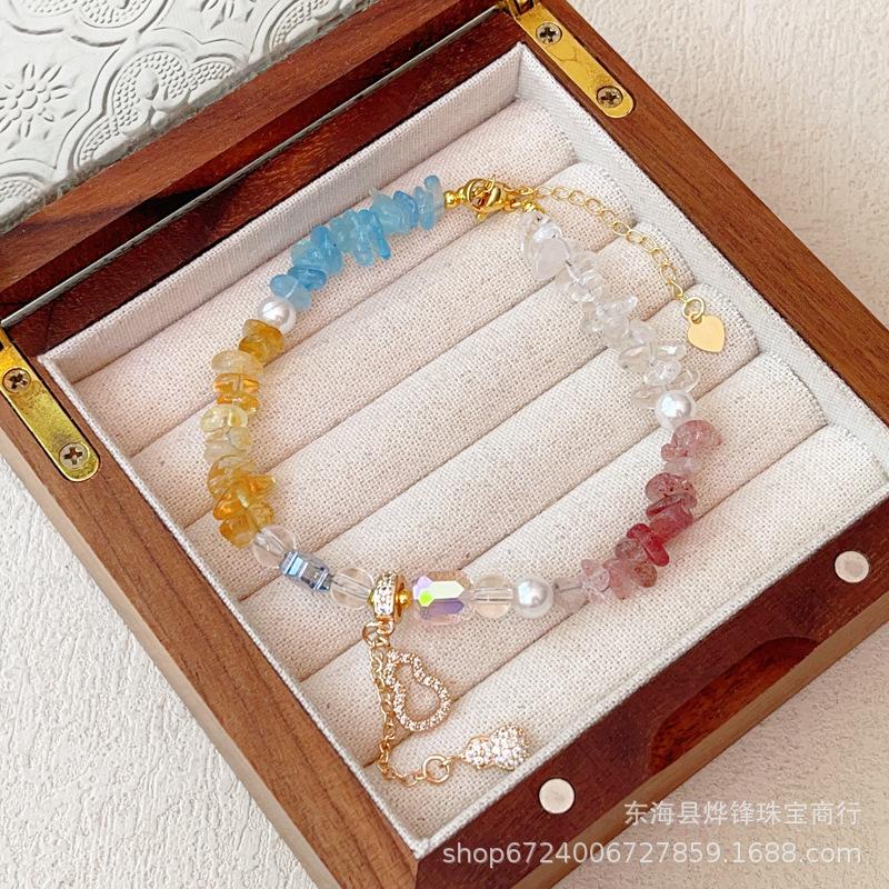 

Crystal bracelet women s light luxury niche exquisite small fresh handmade bracelet gifts for girlfriends