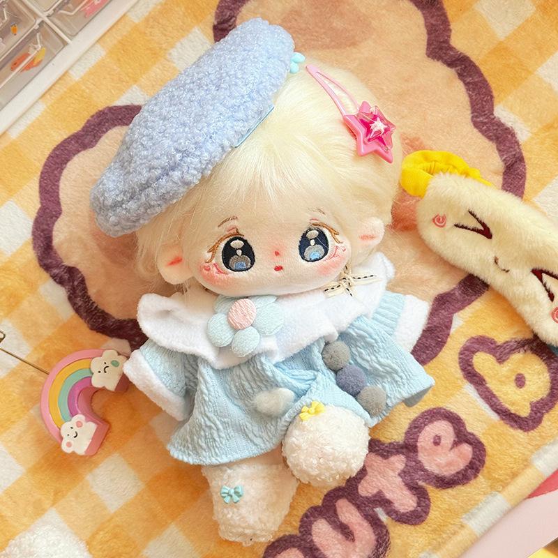 20cm Kawaii Bekleidete Idol Baumwollpuppe Niedliche Kuschelpuppe DIY Plüschpuppe Weihnachts-Geburtstagsgeschenk für Mädchen Kinder