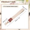 Wrist Lane Yard Keychain 200mm Blade Strap Gold Buckle Keychain Unisex for Car ID Beige [uxcell] Keys, Cards, Wallets,