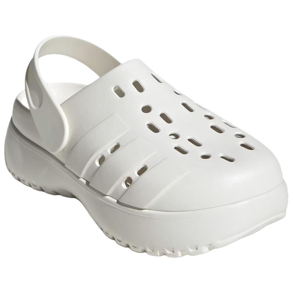 Adidas Adilette Platform Clog Cream White Women Sneakers Beige JP9576