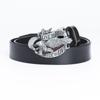 Men's Retro Cowhide Leather Belt with 3D Eagle Buckle - Fashionable and Stylish Trousers Accessory