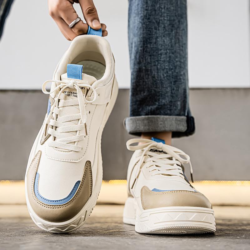 Herren Freizeitschuhe für alle Jahreszeiten Mode Skateboarden Studenten Bequeme Sneaker Jungen Trendige Schuhe mit weicher Sohle Atmungsaktiv