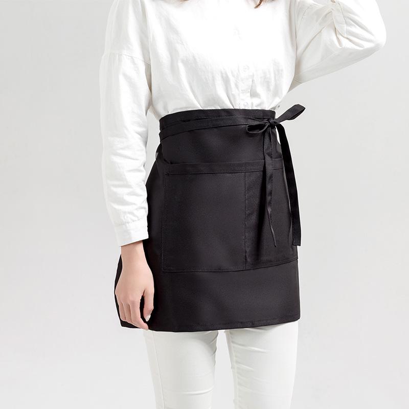 Waterproof High Imitation Nylon Half Apron for Kitchen, Cafe, and Workwear Customization