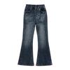 2025 Girls' Stylish Fall Micro-Flared Jeans - Korean Style Children's Pants