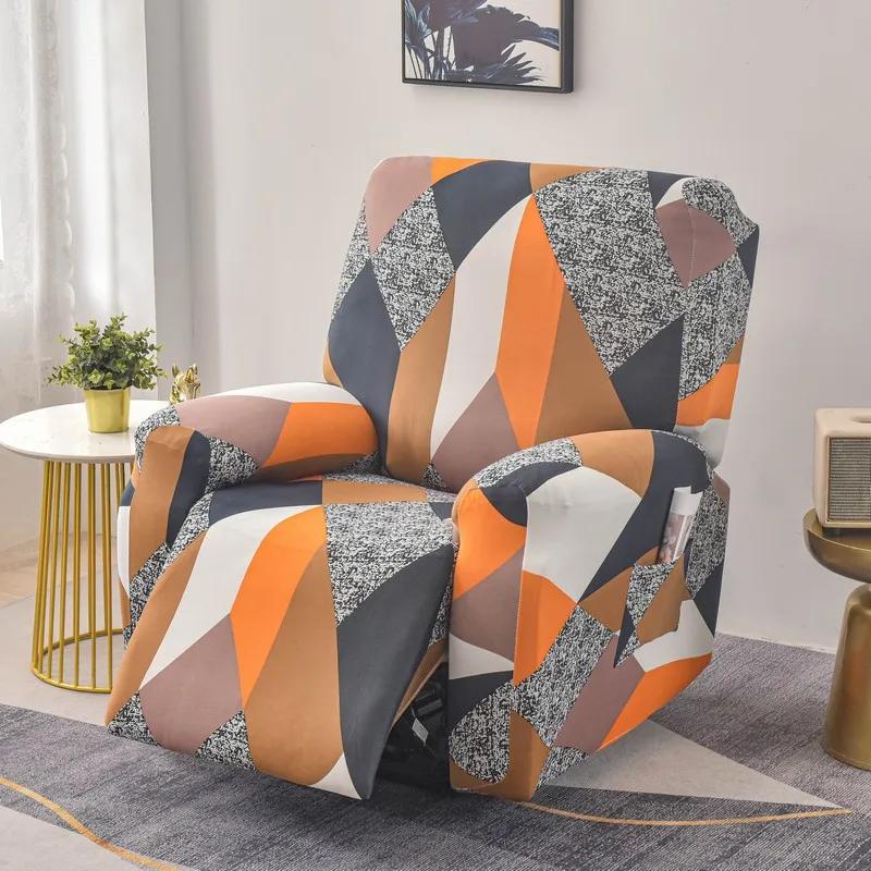 Elastic Single Sofa Cover Stretch Chair Cover for Recliner Chair Slipcover for Living Room Recliner Protector with Protector