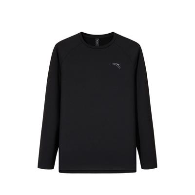 Running Series Solid Color Round Neck Soft Comfortable Breathable Versatile Long Sleeve T-Shirt Men Tops 952545404-4