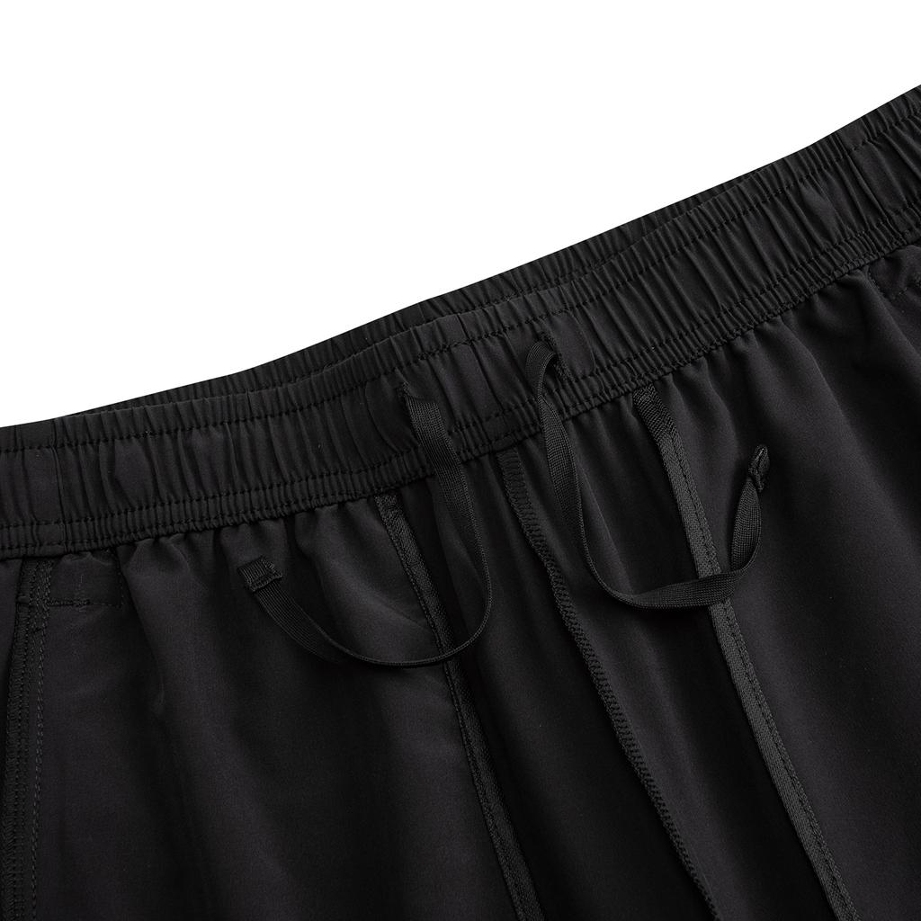 Anta Womens Woven Sports Pants Summer Casual Pants Women Bottoms Basic-Black 962625502-2