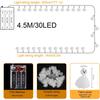 Ghost String Lights, Classic Color Match With 30 LED Bulbs, Special Present For Halloween Christmas, Easy To Hang Decor For Gardens Lawns Balconies