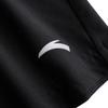 Anta Training Series Solid Color Logo Print Elastic Waist Straight Leg Sports Casual Woven Shorts Men Shorts Black 952627502-3