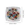 50 Stück Mehrfarbige Mini-Wassertropfen Zirkon Nail Art Strasssteine 3D Flachboden Kristallsteine Maniküre Dekoration