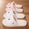 Women's Plush Cat Slippers with Cute Cartoon Kitty Face Design - Soft Fabric Upper- All-Season House Shoes for Home, House Slippers