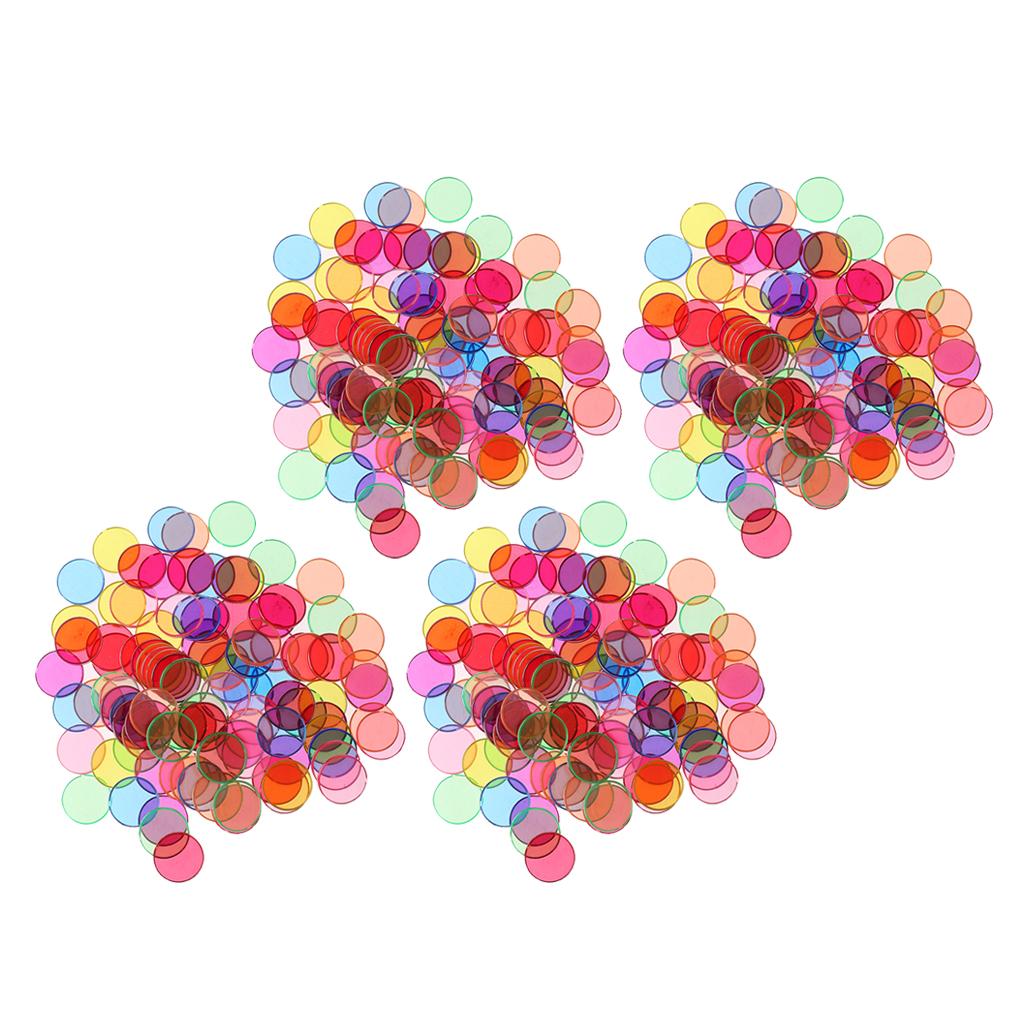400Pcs Plastic Disk Chips Children Making Help