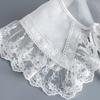 Perfect Match Girls Summer Bowknots Fake Collar For Women Shirt Detachable Collars Lace Lapel Neckwear Shoulder Wraps False Collars