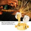 P80 Plasma Cutter Torch Roller Guide Metal Wheel with 2 Screws for Torch Compass
