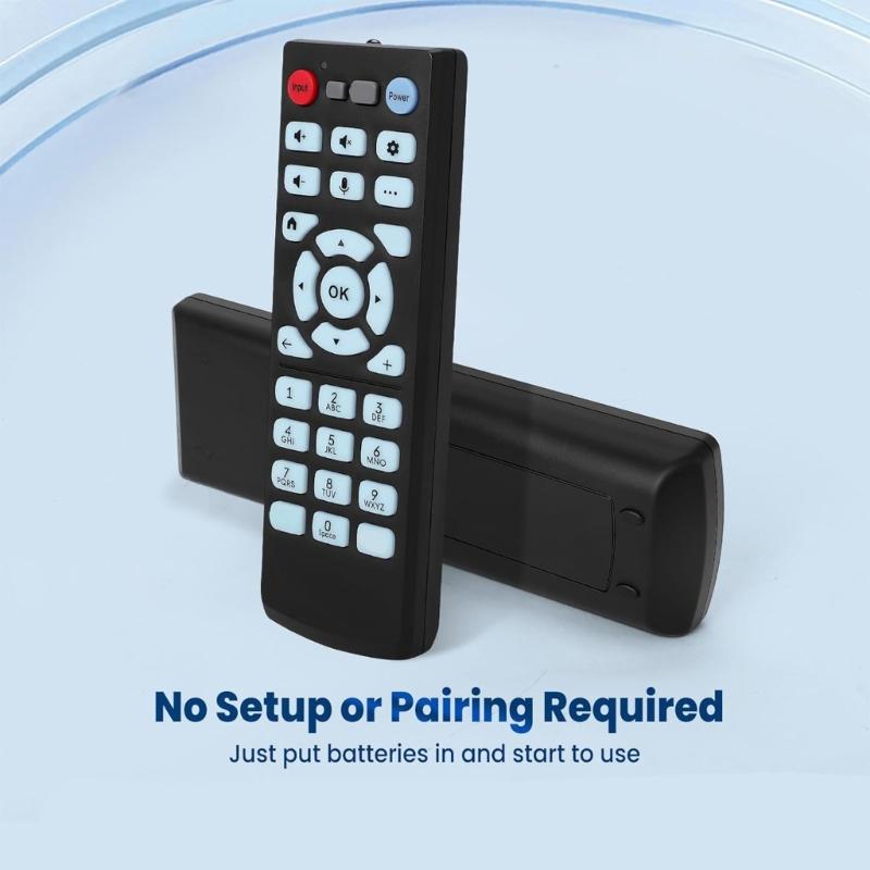 Wide Coverage Infrare Remote 120Degree Angle 26Foot Distance For Xumo TV 7601-Z00720-0044EMTK Reliable Control