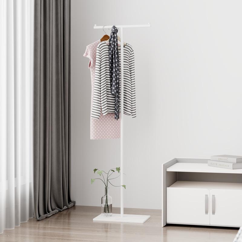 Space-Saving Floor-Standing Clothes and Hat Rack for Bedroom 