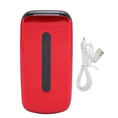 2G Flip Phone for Elderly Dual Card Dual Standby Keypad Cellphone 1200mAh Battery Support BT Music