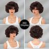 Retro Pixie Short Wig for Women - Red Brown Gray Brown Options, Quick Beauty Makeover Styling, Vintage Style Full Cap Wig