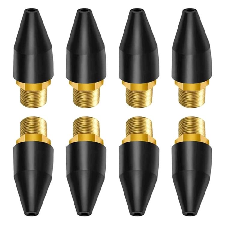 20 Pcs Black Rubber Tip Air Nozzle for Air Blow Handguns Tool Air Tool Parts